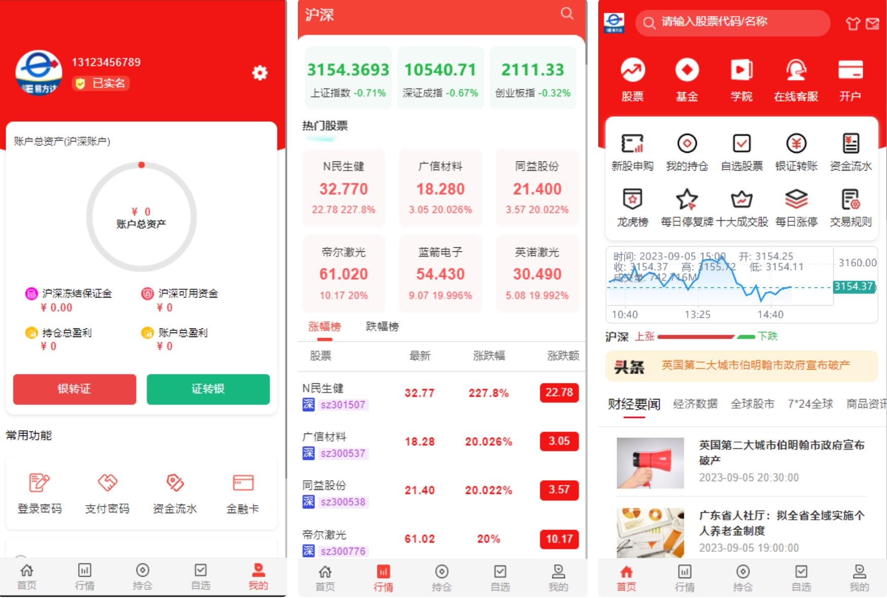 java股票系统/持仓/自选/新购功能齐全