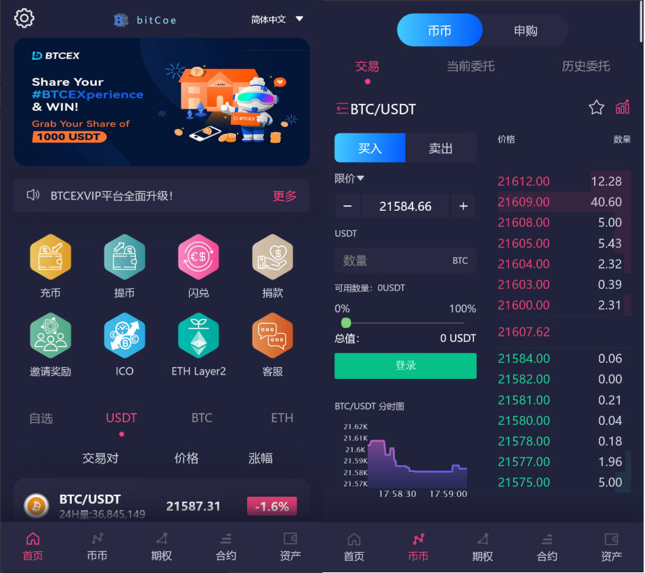 十九国语言交易所源码/秒合约/申购/锁仓/K线完整/日夜模式/带开源工程+搭建教程